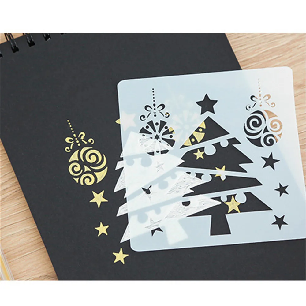 1 шт. новинка Лидер продаж трафареты для рисования Счастливого Рождества шаблон