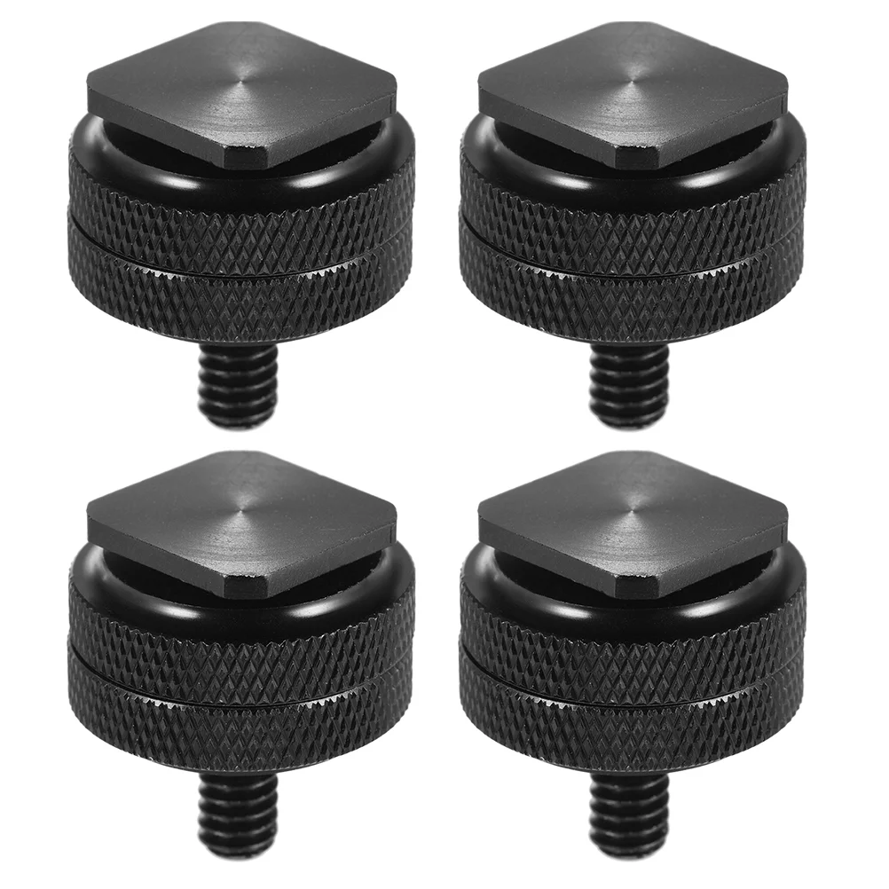 

4PCS Hot Shoe Mount Adapter Hot Shoe Flash Stand 1/4 inch DSLR Camera Rig Supply