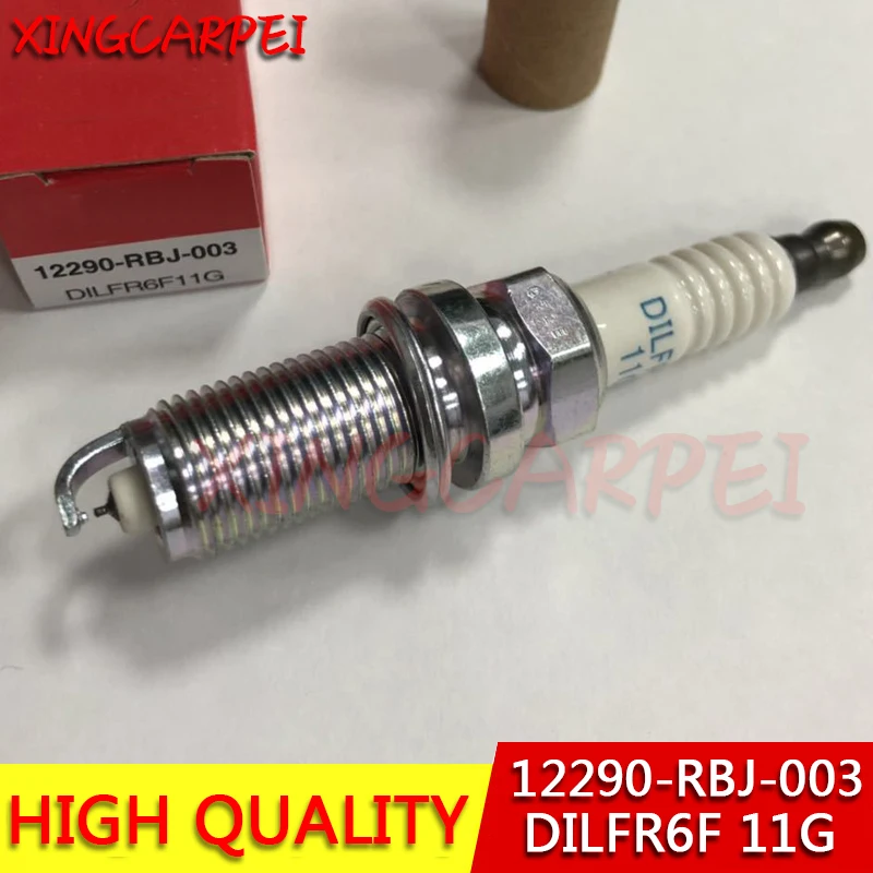 Новый бренд 4 шт. 12290 RBJ 003 DILFR6F 11G Свеча зажигания для Honda вщик 1 3 2010 2011 DILFR6F11G|Свечи и