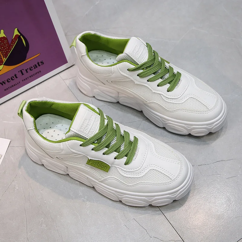 

Women's Shoes 2021 New Platform Platform Internet Celebrity Height Increasing Casual White Shoes Board Shoes Women Shoes
