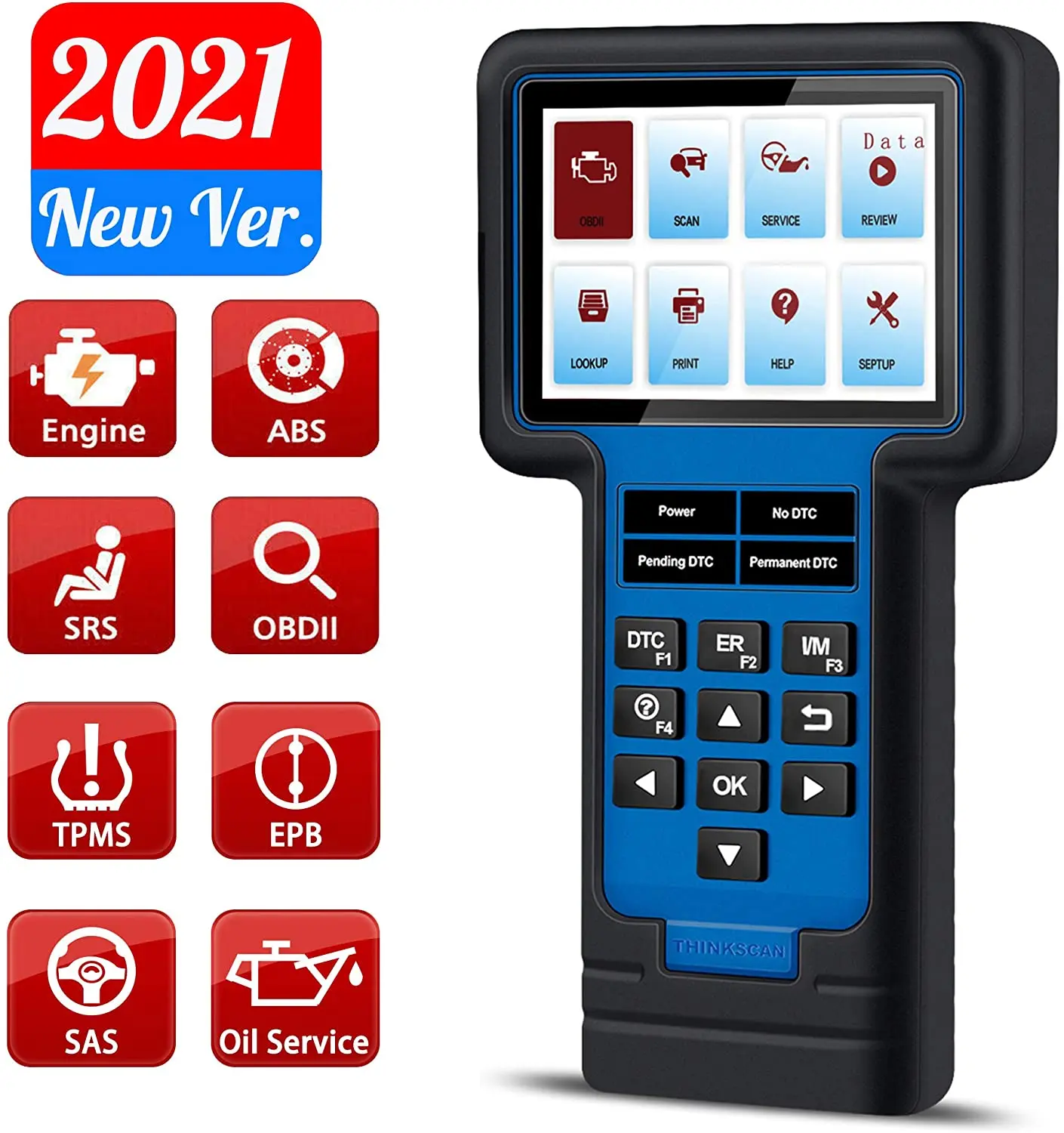 Автомобильный диагностический инструмент OBD2 THINKSCAN TS601For En/ABS/SRS & 4 Reset услуги PK NT650