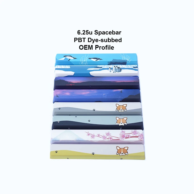 5-по бокам на основе красителя-джиу джицу) сублимированное PBT 6.25u пробел Новинка OEM