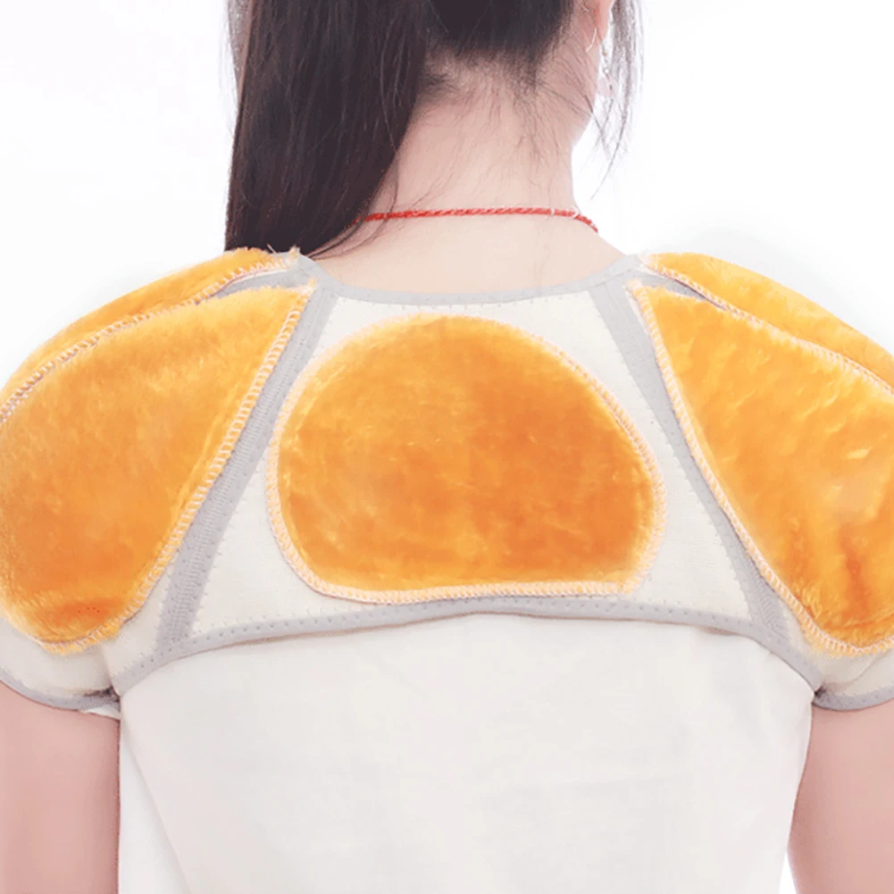 

Posture Corrector Gold Velvet Belt Back Support Shoulder Guard Bamboo Charcoal Brace Gym Sport Injury Back Pad Belts Keep Warm
