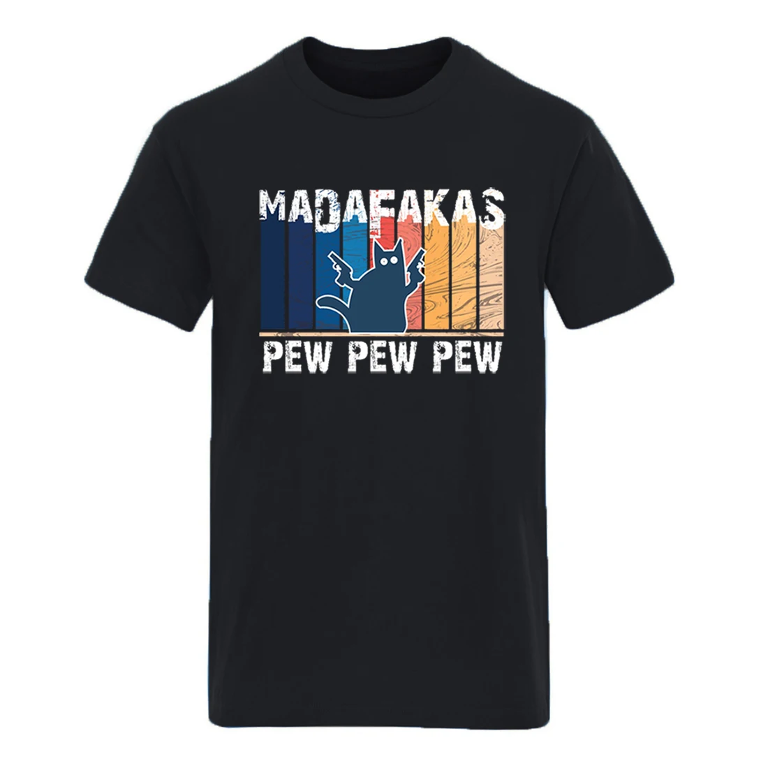 

Pew Madafaka Cat Round Neck Oversize Mens T-shirts Streetwear Harajuku Tops Tees Male Hip Hop Retro Tees 2020 Ropa De Hombre