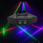 Сканер лазерного сканирования DMX RGB, светодиодный сцсветильник, цветной сканер с 6 объективами, лазерный прожектор для дискотеки, луч для диджея, лазерный эффект s