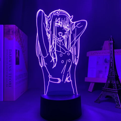3d-лампа в стиле аниме Zero Two
