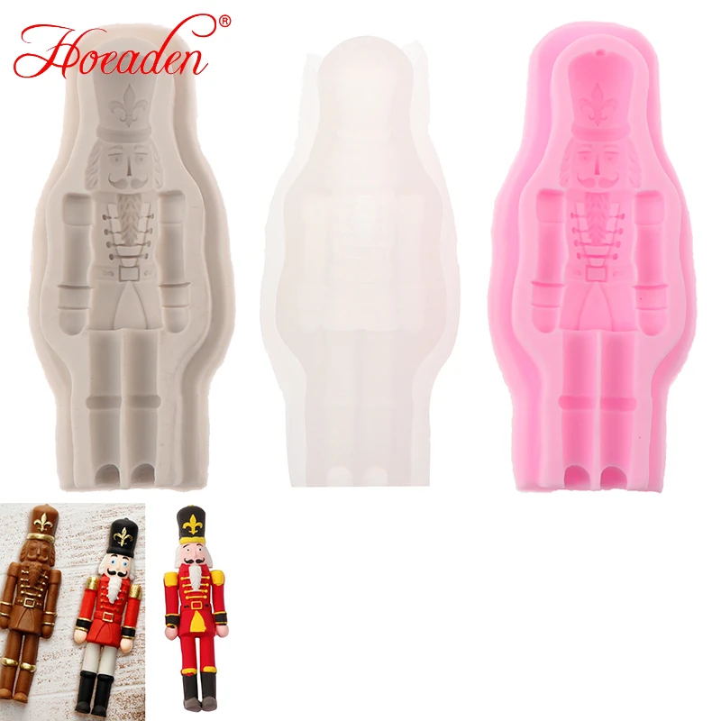 

Nutcracker Solder Silicone Mold Sugarpaste Candy Chocolate Baking Mold XmasAA