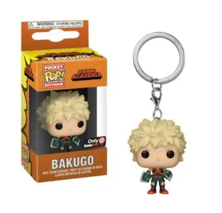 Funko POP Pocket My Hero Academy брелок Деку и бакуго Фигурки игрушки