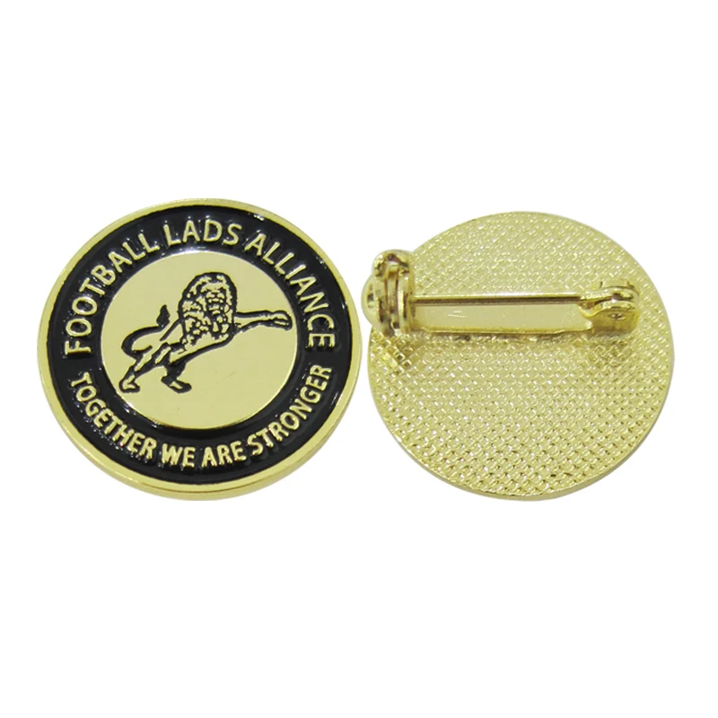 

Custom Brand Logo Metal Soft Enamel Pin Badge on Back