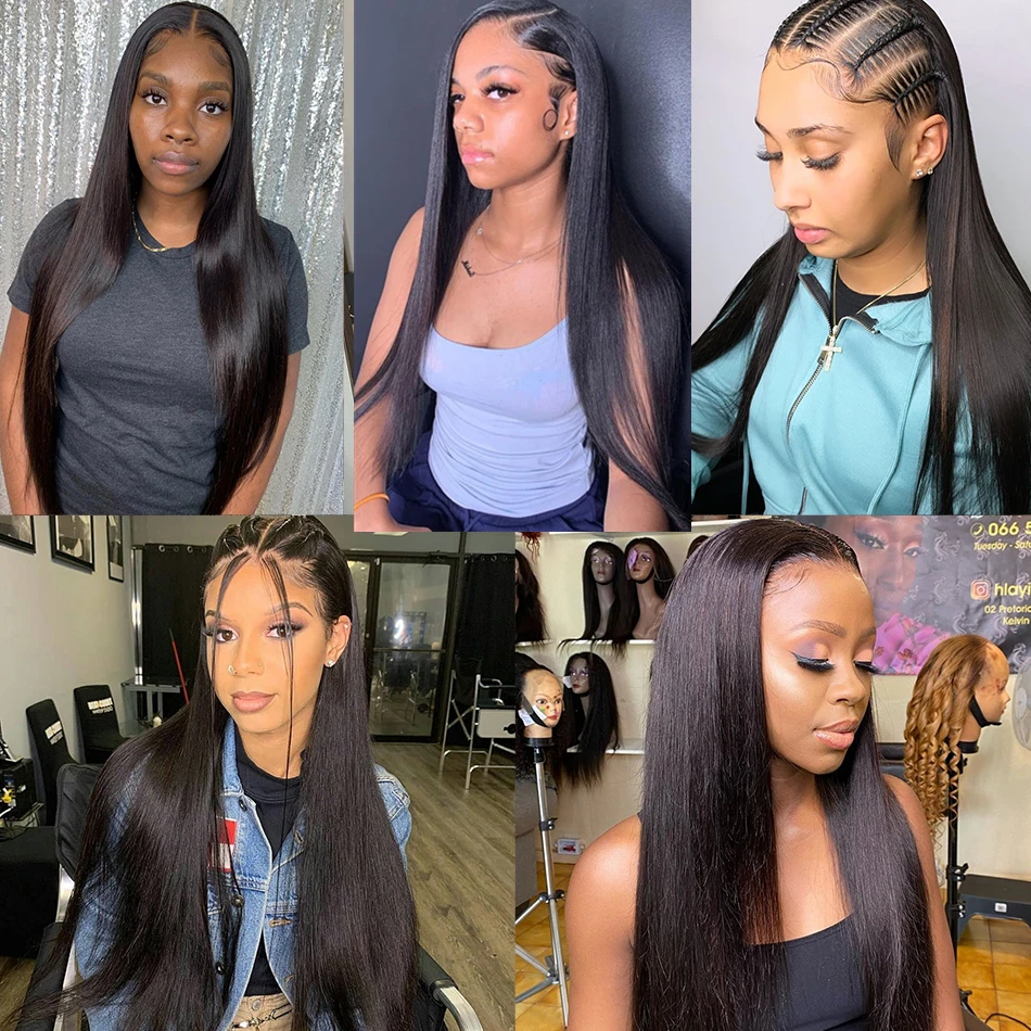 

Straight Lace Front Wig Human Hair For Women Brazilian Hd Transpant Full Lace Wigs 13x4 Lace Frontal Wig 30 Inch Closure Wig