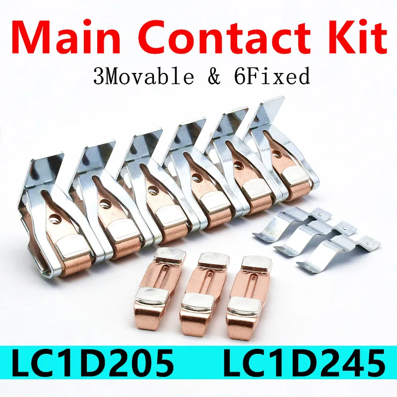 Móveis e Fixo Contator Contatos Contato Principal Kit La5fg431 Acessórios Prata Substituição Lc1d205 Lc1d245