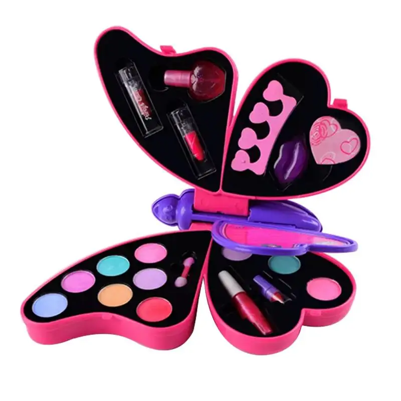 Игрушечная коробка для макияжа в форме бабочки детей моющаяся Нетоксичная