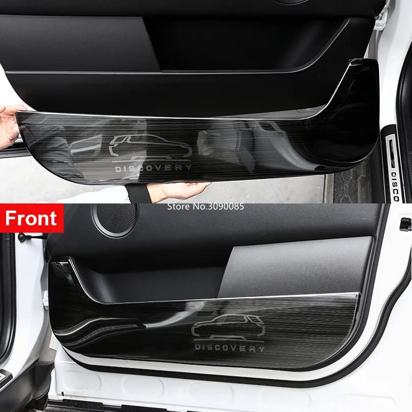 Защитная панель из нержавеющей стали с черной дверью для Land Rover Discovery Sport 2015 2016 2017