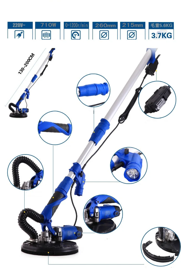 Ручной 220V без пыли метоп шлифовальный станок электрический инструмент Шпатлёвки