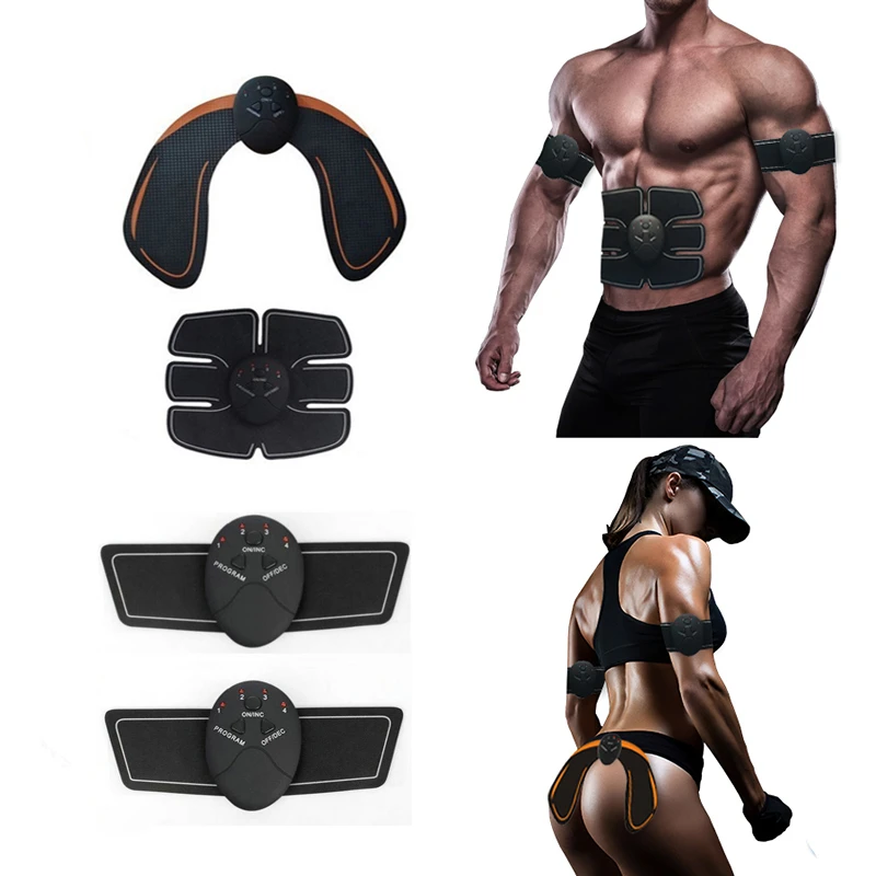 Электрический массажный стимулятор мышц живота устройство для похудения