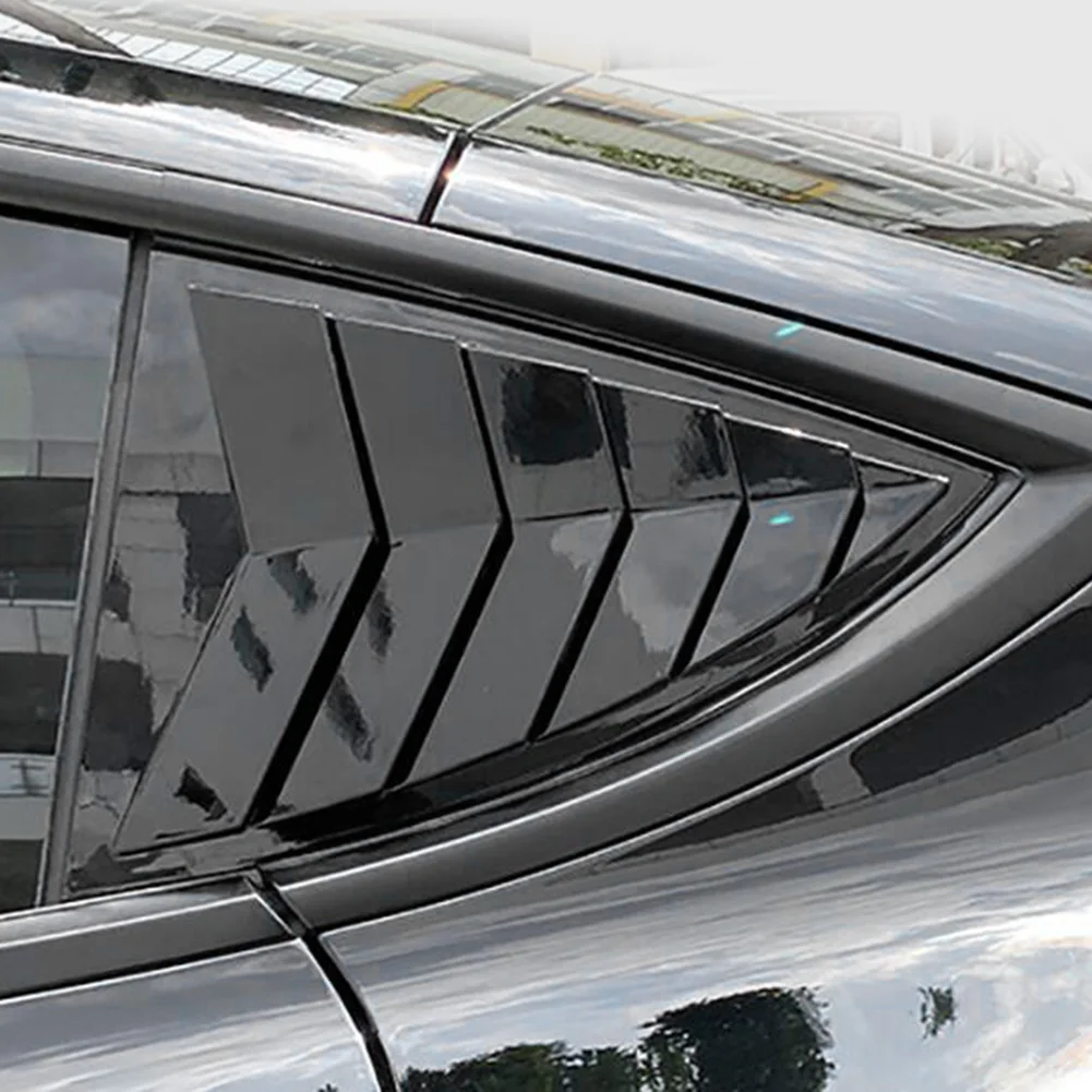 2pcs Rear Window Triangle Shutters Shade Blinds Decoration Cover Car Styling for Tesla Model Y Auto Exterior Accessories | Автомобили и