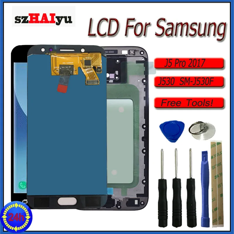 SZHAIYU J530 ЖК дисплей экран для SAMSUNG J5 Pro 2017 J530F SM сенсорный дигитайзер с рамкой|Экраны