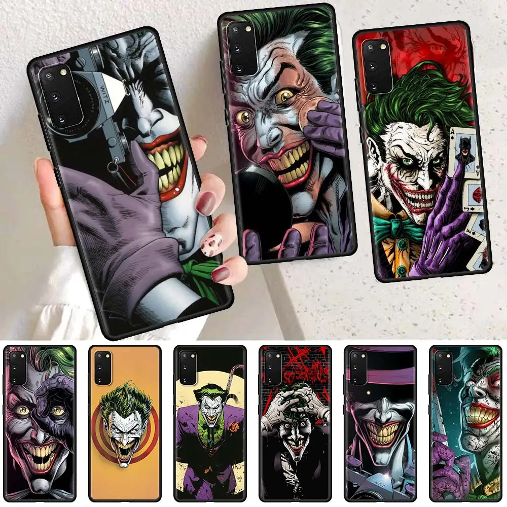 

Camera Joker Cool Case For Samsung Galaxy S20 FE S21 Ultra S10 S9 S8 Plus Note 20 8 9 10 Lite Black Shockproof Fundas