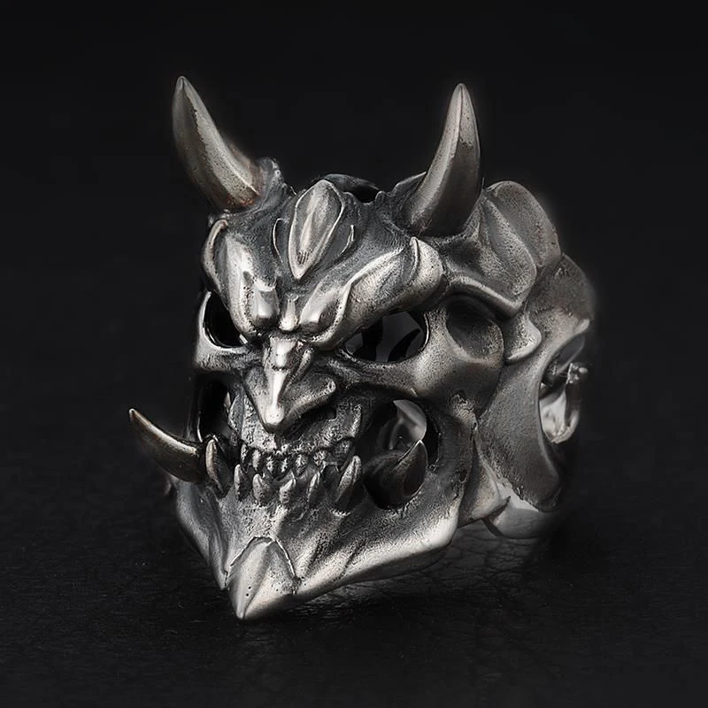 Кольцо в стиле ретро с изображением маски дьявола из сплава модные кольца виде