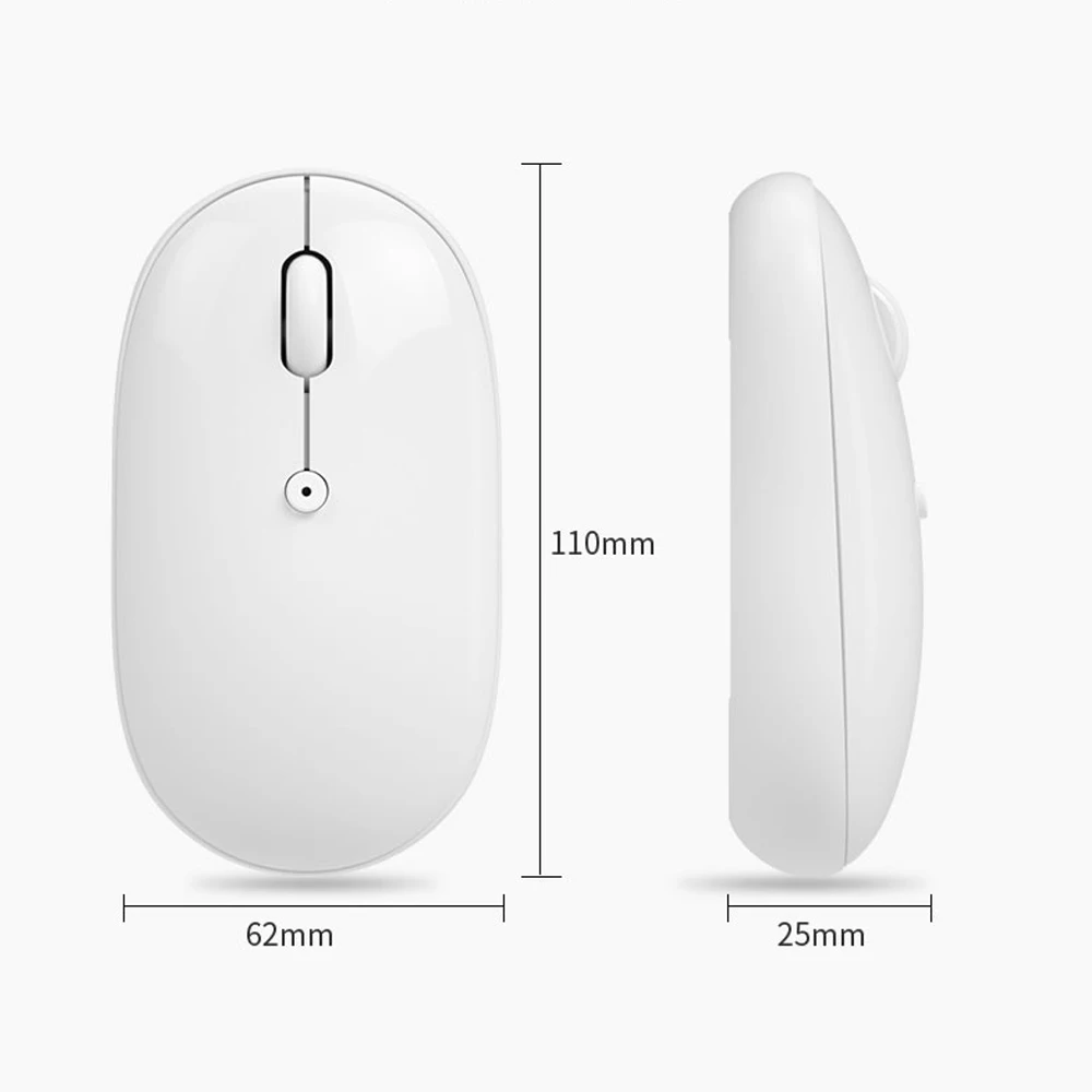 

1600 DPI Wireless Mouse Computer Bluetooth Mouse USB Game Mice 4 Buttons Design for Laptop PC Gamer