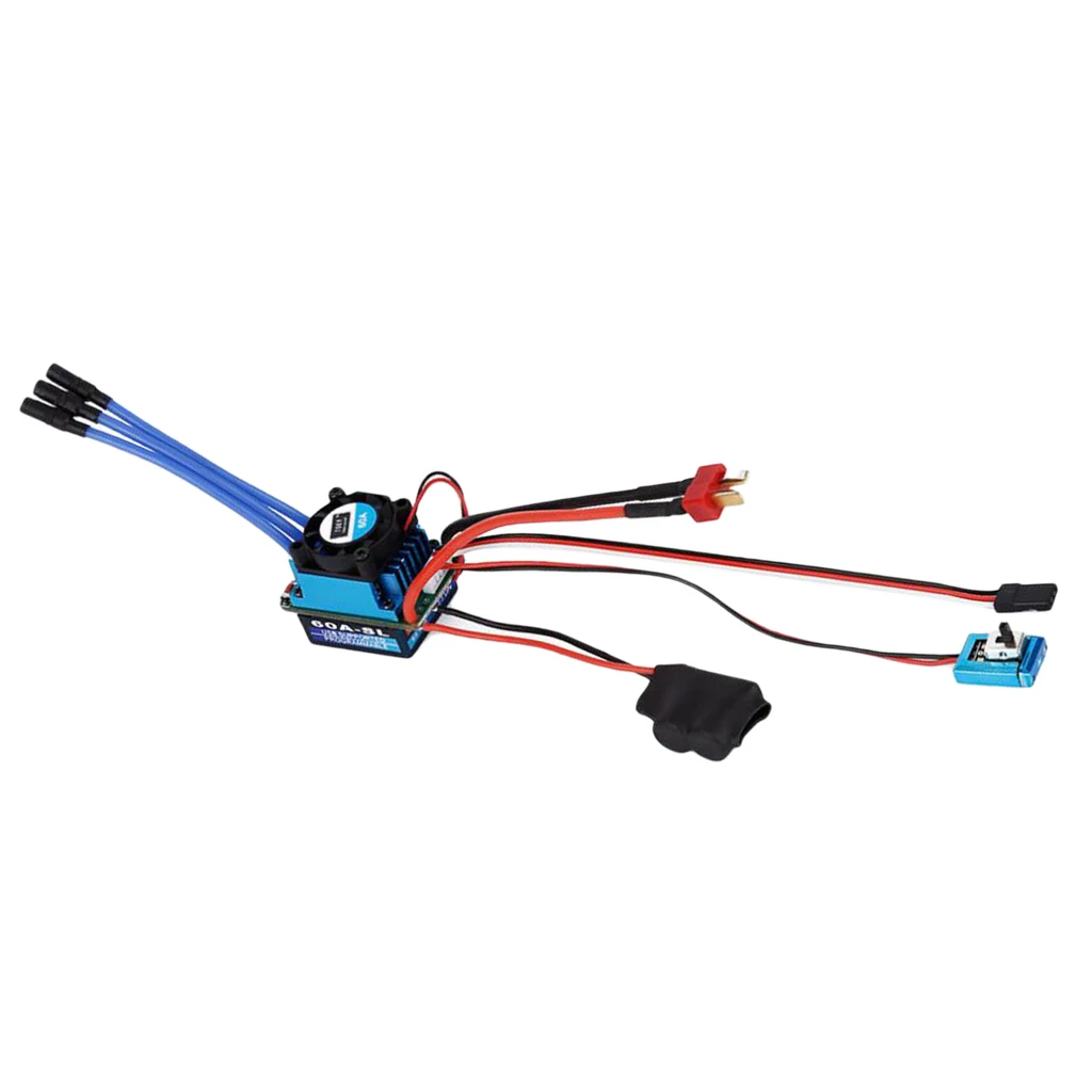 

60A ESC Бессенсорный бесщеточный Электрический контроллер для 1:10 радиоуправляемой модели автомобиля