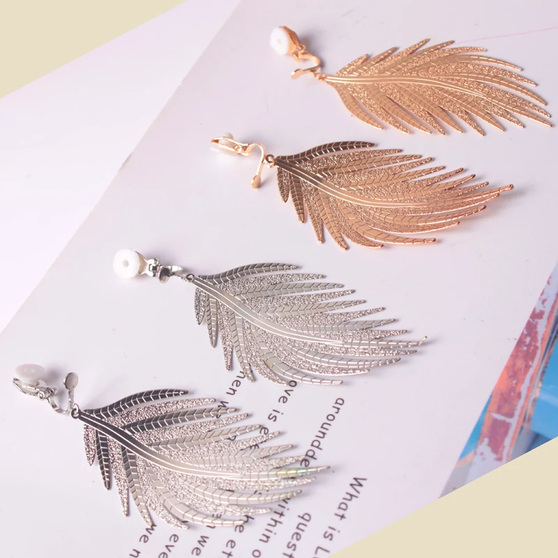 Новые модные женские серьги-клипсы в богемном стиле акриловые Винтажные серьги