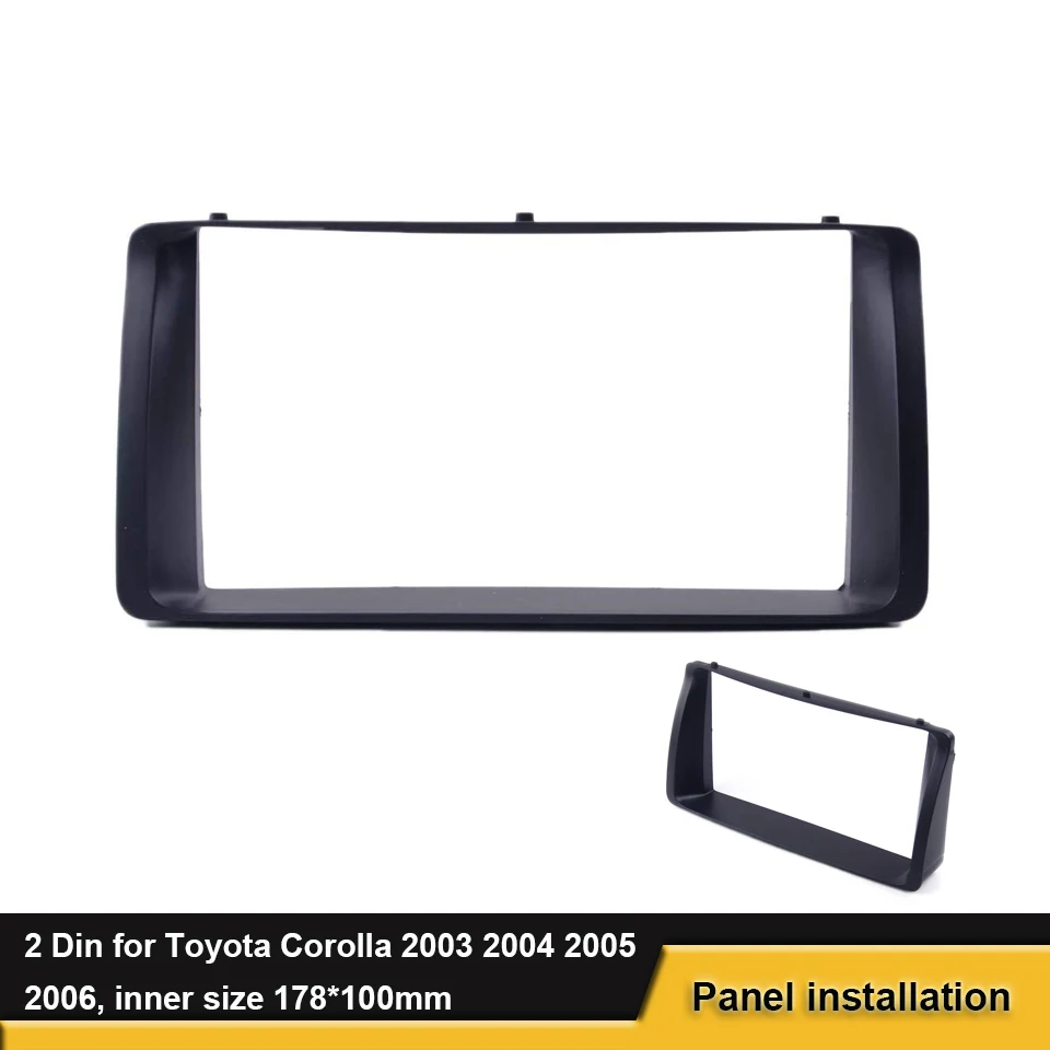 Двойной Din gps DVD Радио рамка панель автомобиля стерео фасции для Toyota Corolla 2003-2006 адаптер тире установка Tirm комплект Bez