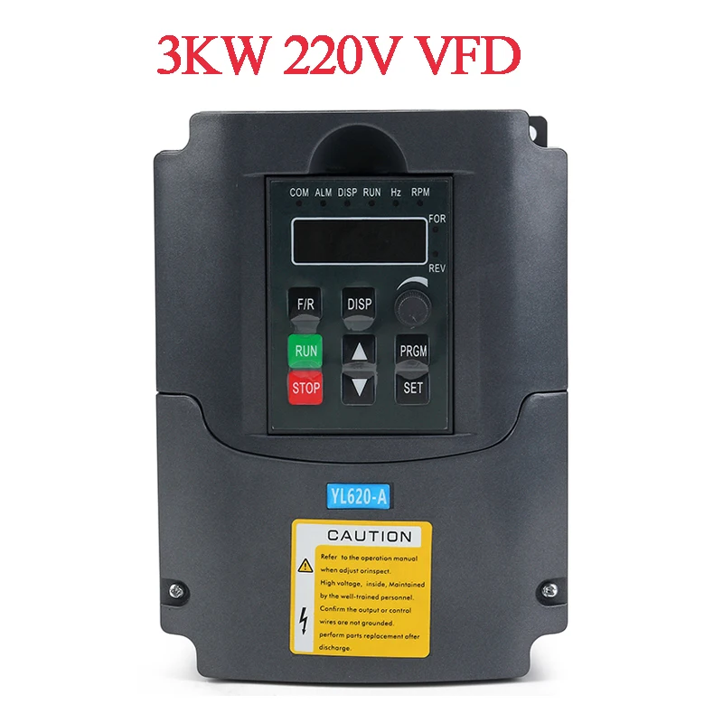 220 кВт 220 В VFD инвертор 3 кВт 4 кВт преобразователь частоты 1P вход 3P выход в для ЧПУ мотор шпинделя - Цвет: 3KW 220V VFD
