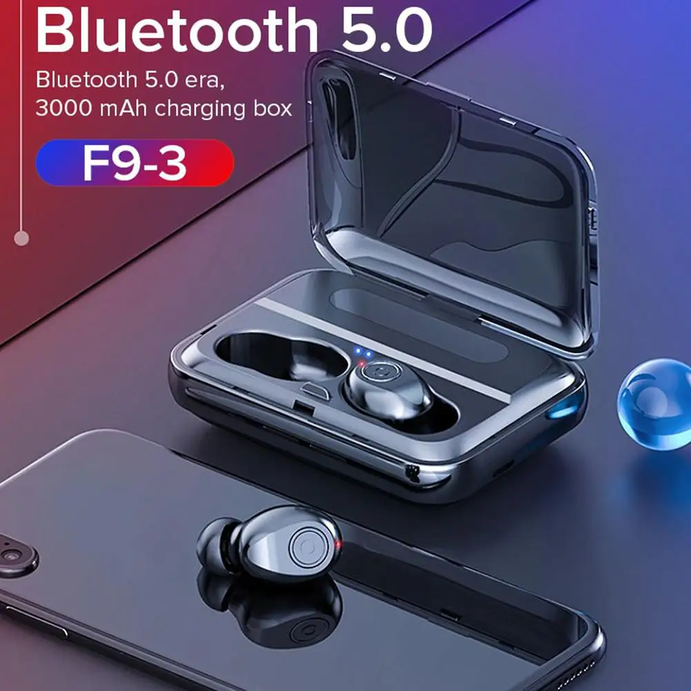 Bluetooth наушники True Беспроводной 5 0 вкладыши TWS с в ухо IPX5 Водонепроницаемый мини