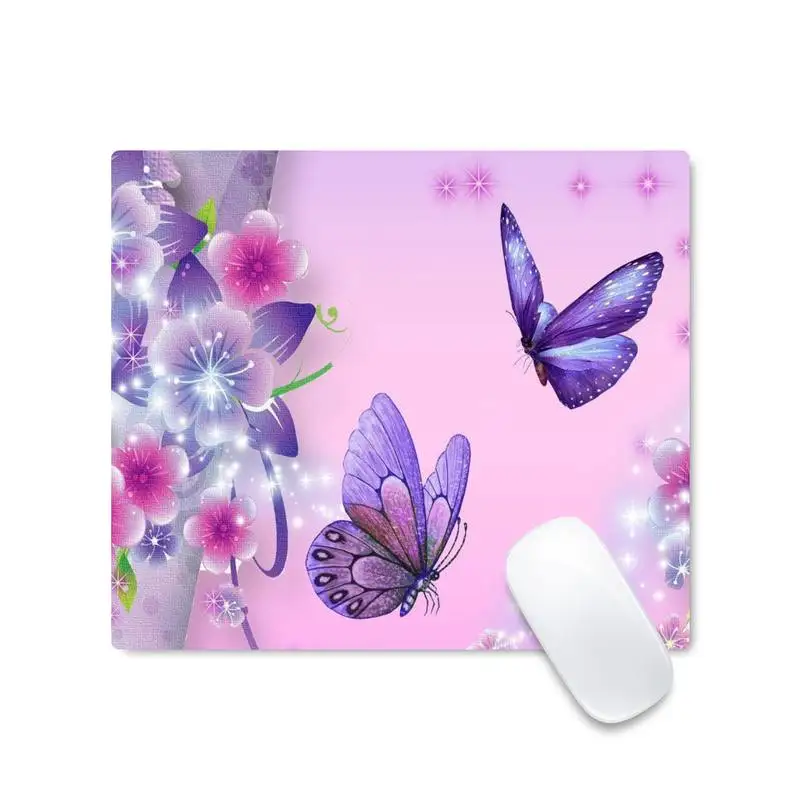 

Butterfly Keyboards Mat Rubber Gaming mousepad Desk Mat Mouse pad Desk Protect Game Officework Mat Non-slip