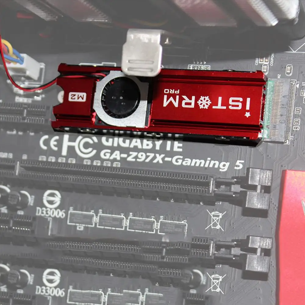 JEYI охлаждение военный корабль шторм кулер вентилятор NVME NGFF M.2 радиатор SSD металлический лист Тепловая силиконовая пластина Вентилятор охлаждения Радиатор M2 SSD
