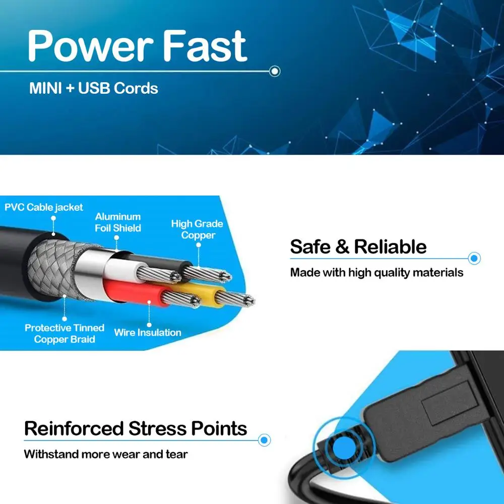 Мини USB 5Pin Мощность шнур 5FT совместим с Garmin gps навигатор Nuvi 50lmt 52lm 55lmt 57lm 67lm 2457lmt 2557lmt 2589lmt 2597lm