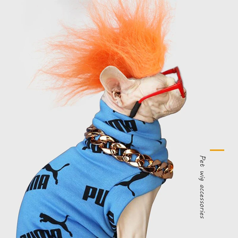 

Pet random hair headdress dog cat wig accessories Teddy dress up funny Halloween supplies