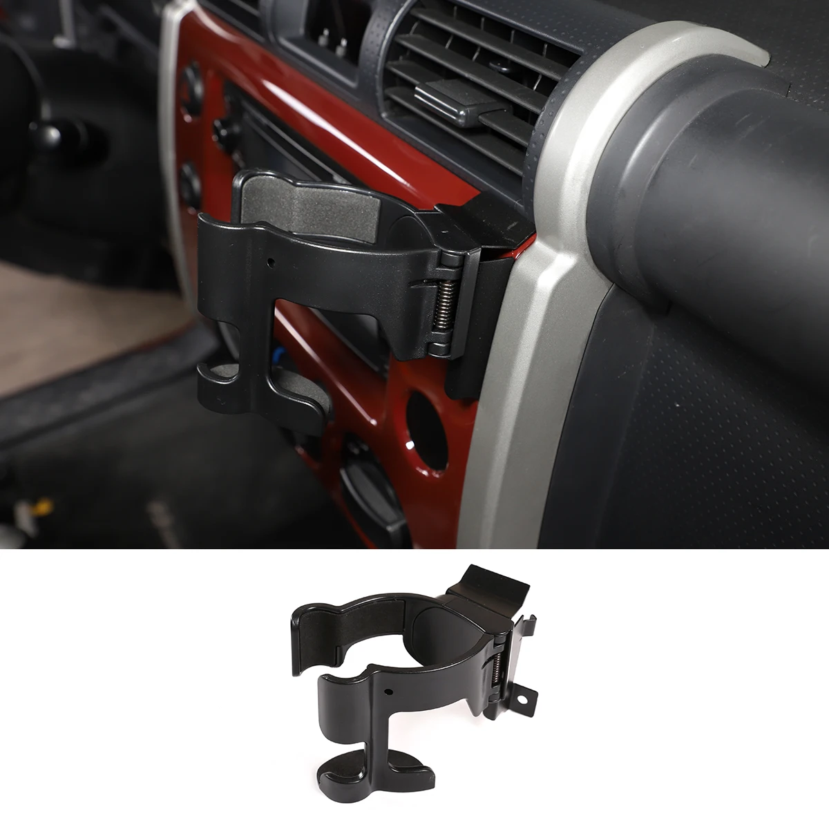 st car accessories stainless steel center console multifunction phone mobile bracket holder mounts for toyota fj cruiser 07 2021 free global shipping