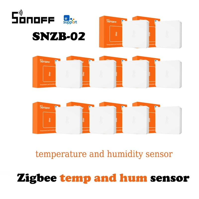 Датчик температуры и влажности sonoff Zigbee 10/1 шт. умный гигрометр термометр с