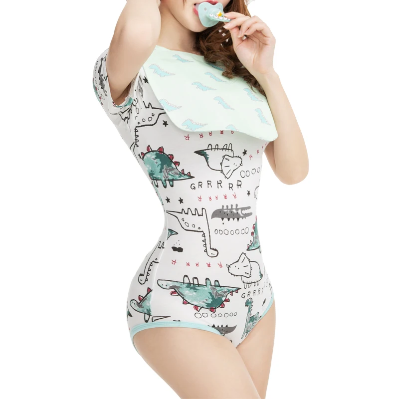 ABDL Onesie сексуальная пижама с открытой промежностью для взрослых детский