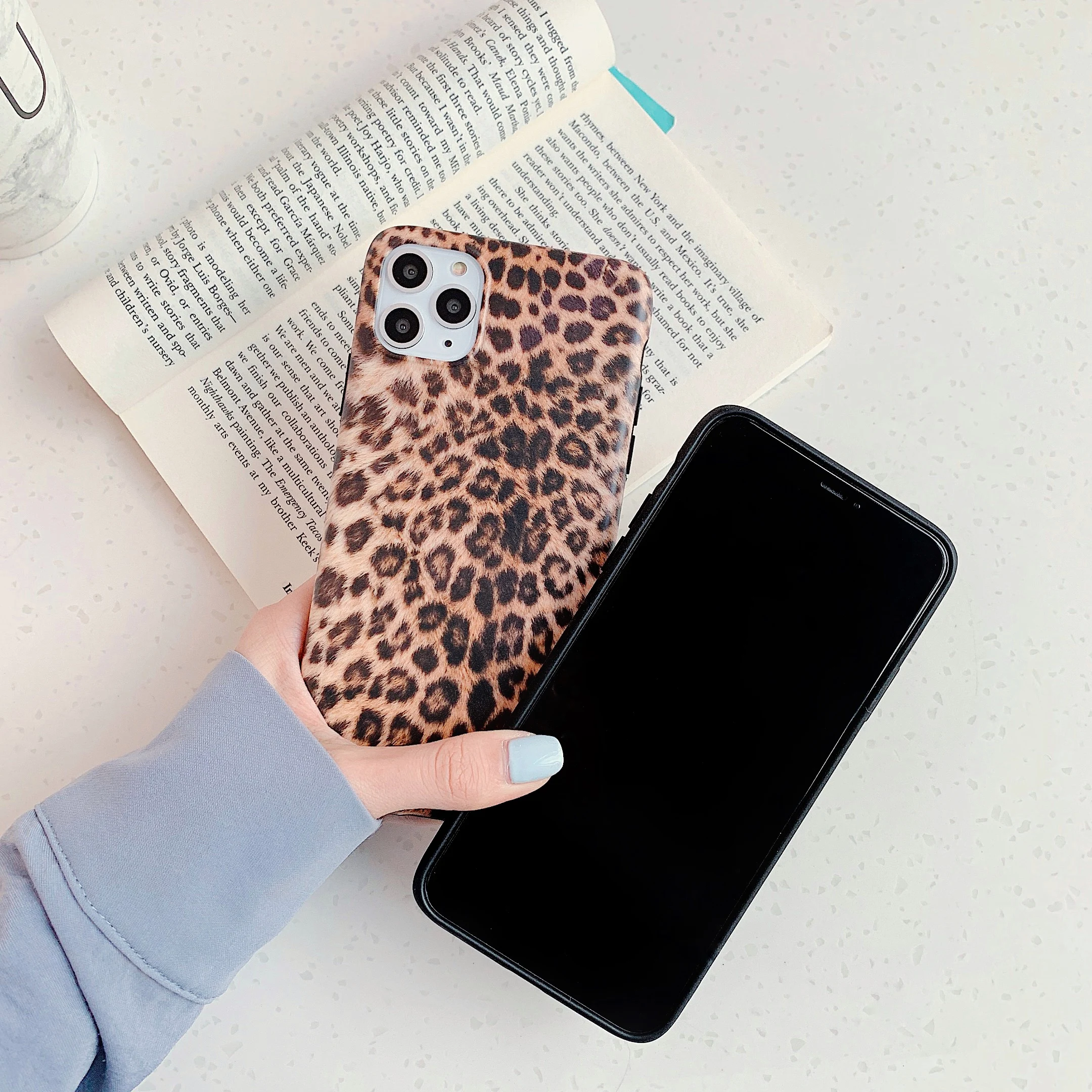 OTAO и пикантным леопардовым узором чехол для iPhone 11 Pro MAX 2019 XR X XS цветной мягкий из