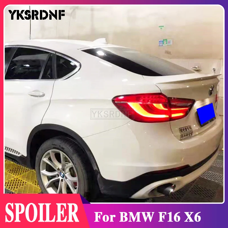 

For bmw F16 X6 X6M M-Styling 2015 2016 2017 2018 High Quality ABS Plastic Unpainted Primer Car-Styling Rear Wing Lip Spoiler