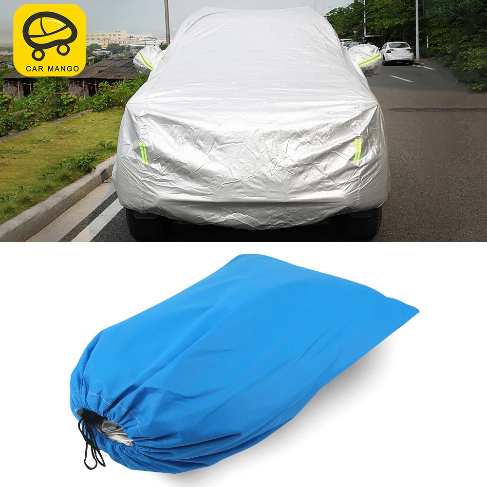 

CARMANGO Car Waterproof Car Covers Outdoor Sun Protection Reflector Dust Rain Snow Protective for Nissan Patrol Y62 2010-2019