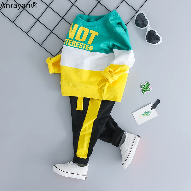 Детская весенняя одежда для маленьких девочек и мальчиков младенцев костюмы