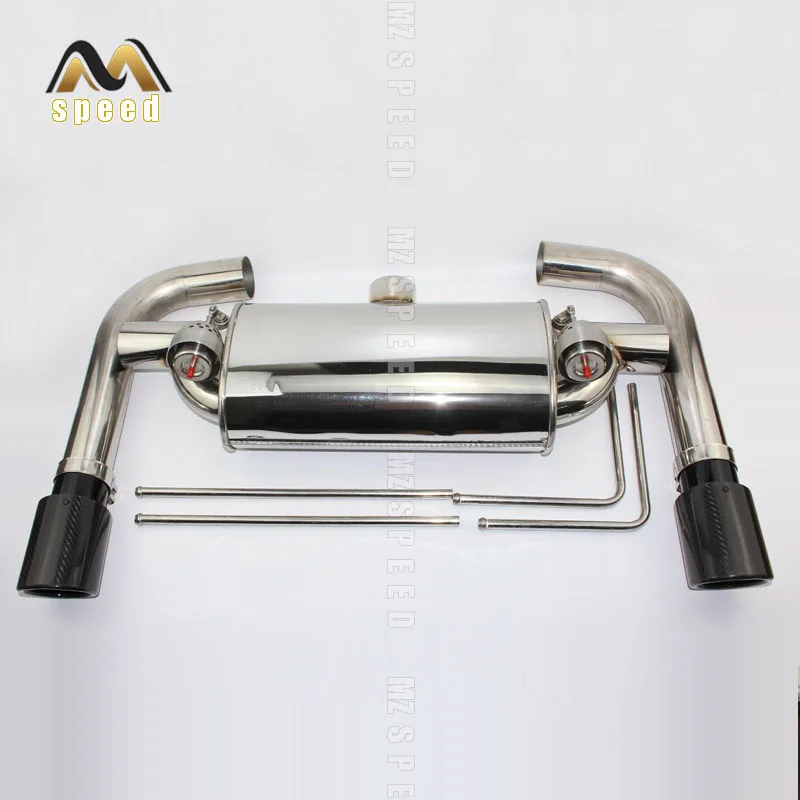 Универсальный Т-образный глушитель с двойным клапаном из нержавеющей стали 304