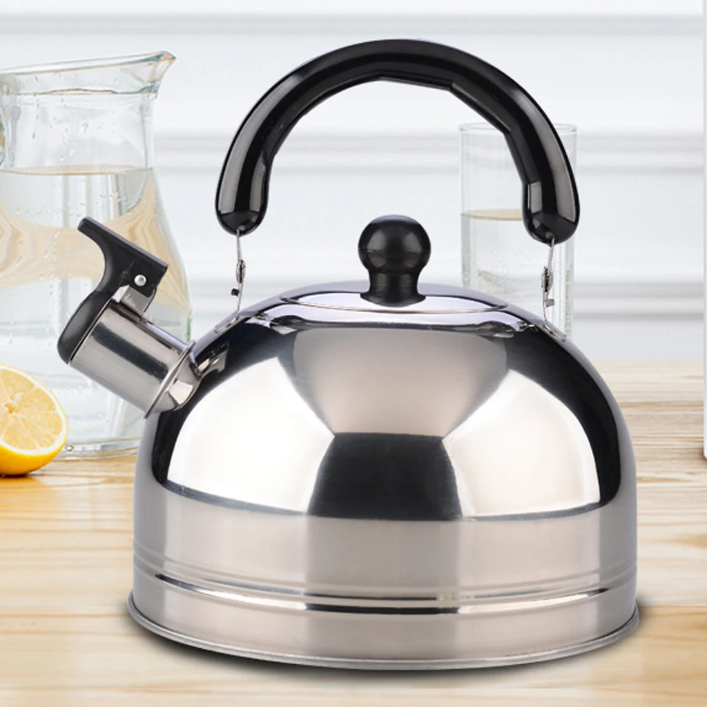 

3L Stainless Steel Whistling Kettle Teapot Electric Stove Gas Hobs Camping