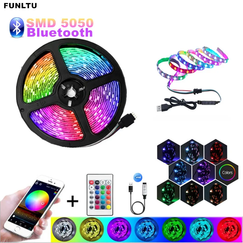 RGB-ленсветильник светодиодная с Bluetooth и USB SMD5050 | Освещение