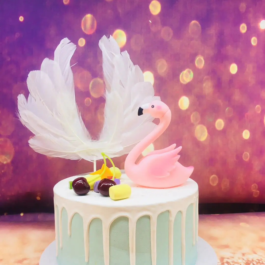 Украшение для торта в виде крыльев из перьев ангелов девочек украшение на день