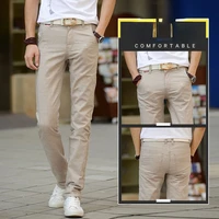 mens casual pants ice silk trousers linen pants summer mens hip hop clothing slim fit straight loose business thin cotton pants