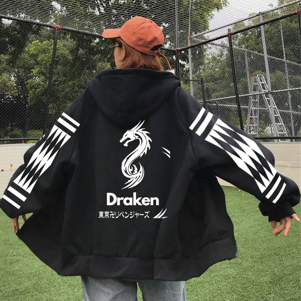 

Повседневные толстовки Harajuku с принтом Токийский рественс, ригуджи Кен, Модные осенние толстовки унисекс с капюшоном для мужчин и женщин