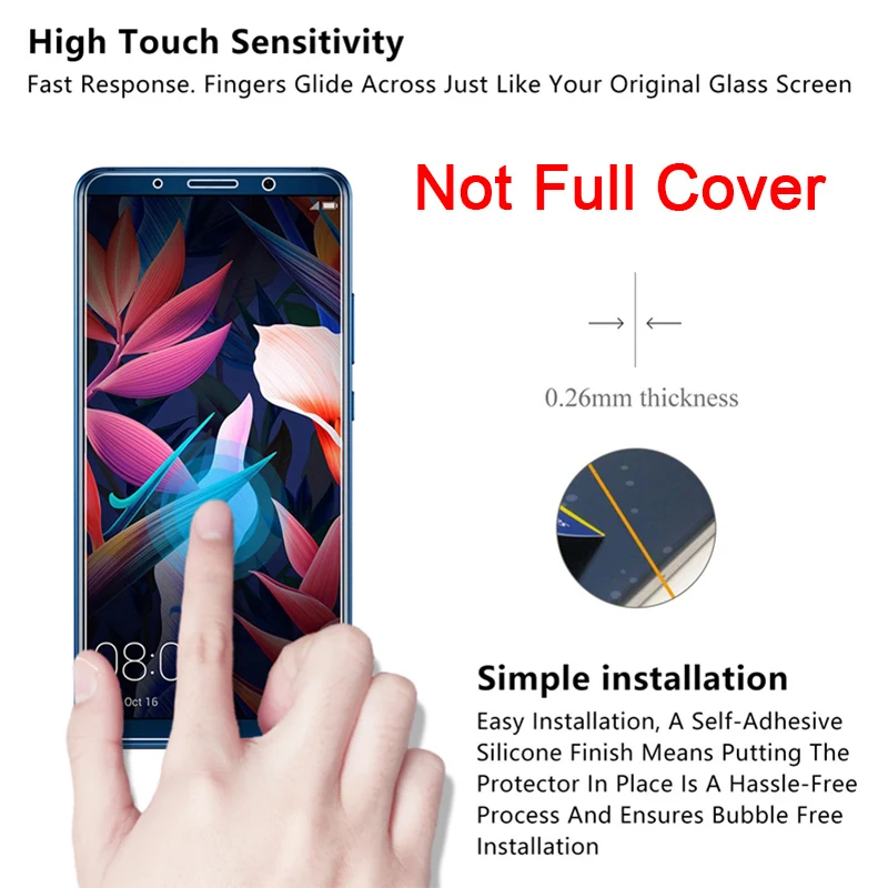 1/2 шт.! Закаленное стекло для Huawei Nova 3 3i 3E 4 4E Защитное телефона 5 5i Pro 5T 5Z 6 SE HD