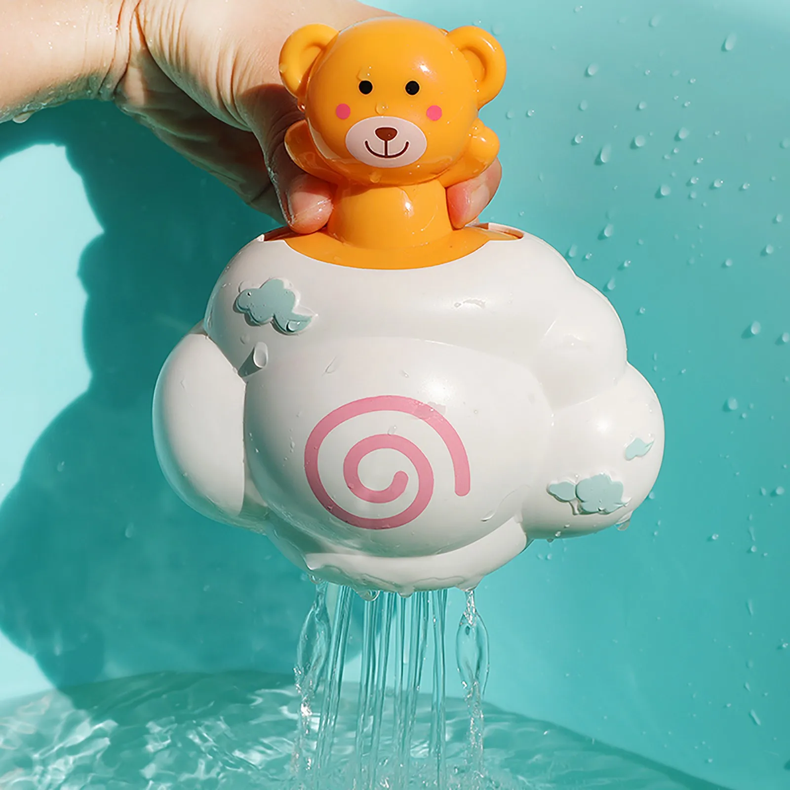 

Cute Animal Bath Toys Spray Rain Cloud Plastic Water Game Shower Squirt for Kids