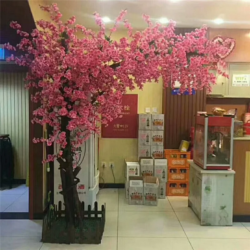 

artificial peach tree Fake trees Mall hotel large decorative tree Large plant decoration customizable