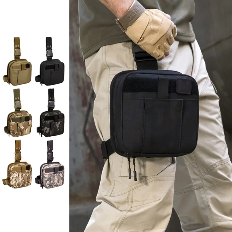 Камуфляжная поясная сумка для мужчин тактическая уличная сумочка на бедро охоты